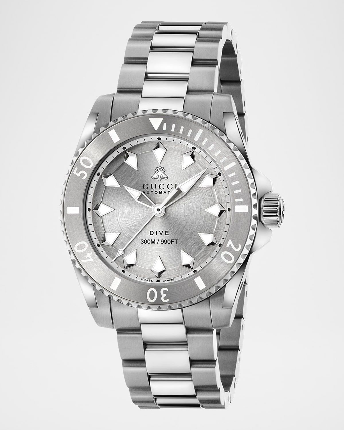 Gucci Dive Steel Bracelet Watch, 40mm