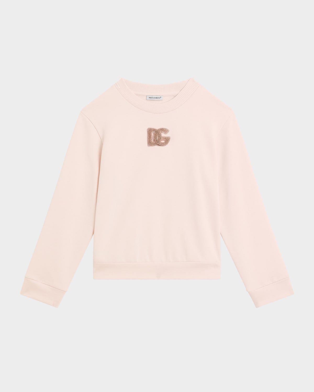 Girl & apos;s Logo Sequined Felpa Patch Sweatshirt