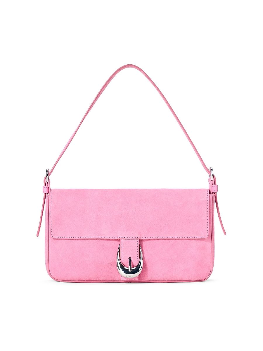 Women's Harlow Leather Baguette - Orchid