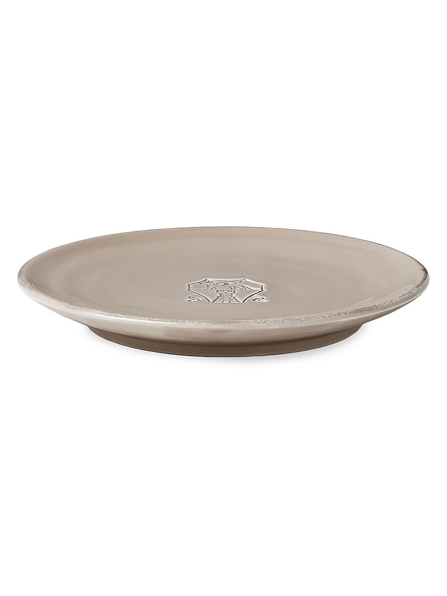 Tradition Ceramic Saucer with Logo - Brown