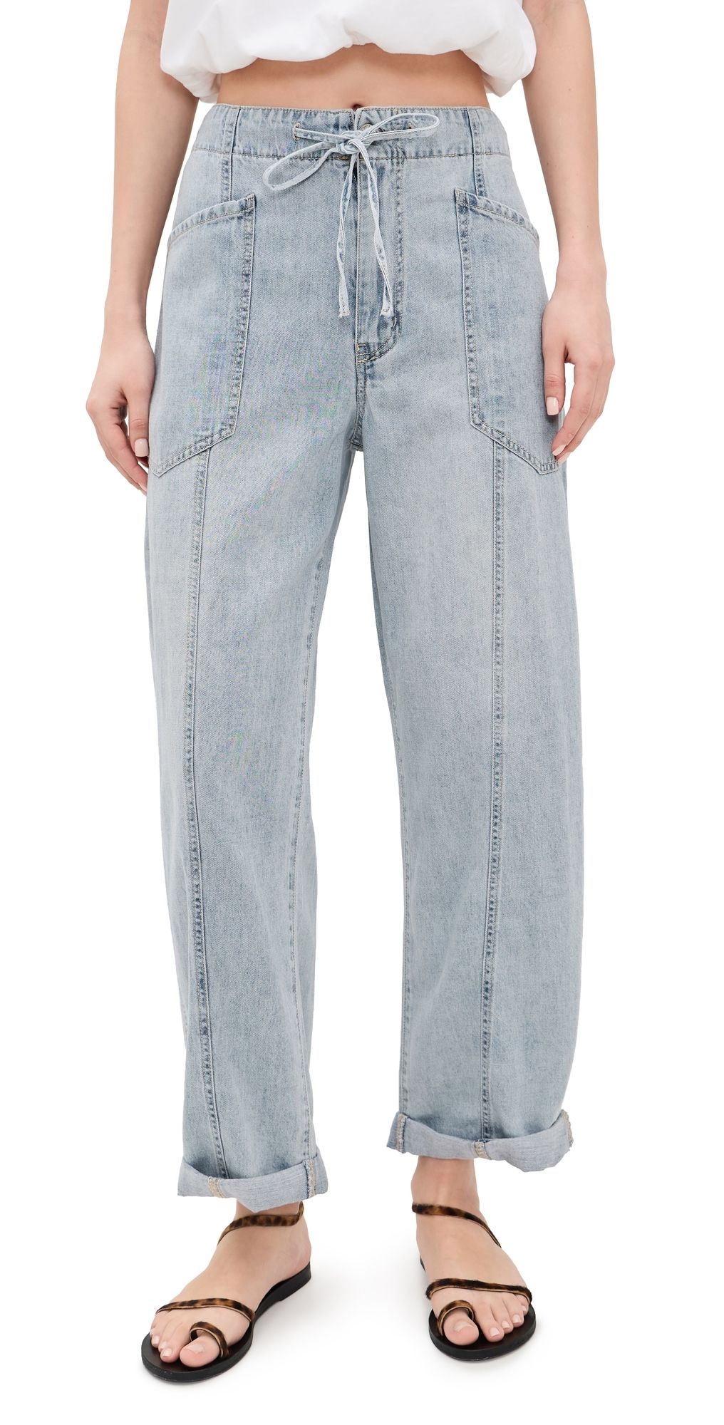 DAZE Villa Drawstring Jeans Wild Card 27