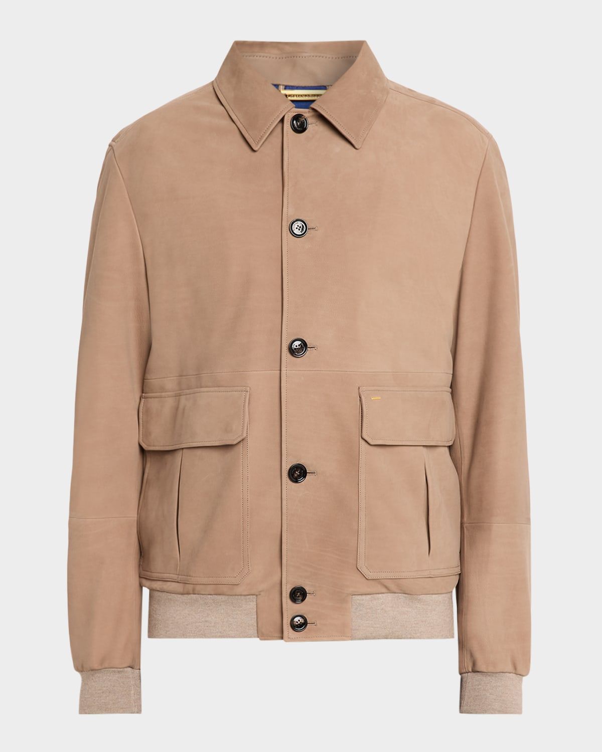 Men & apos;s Suede Button-Front Shirt Jacket