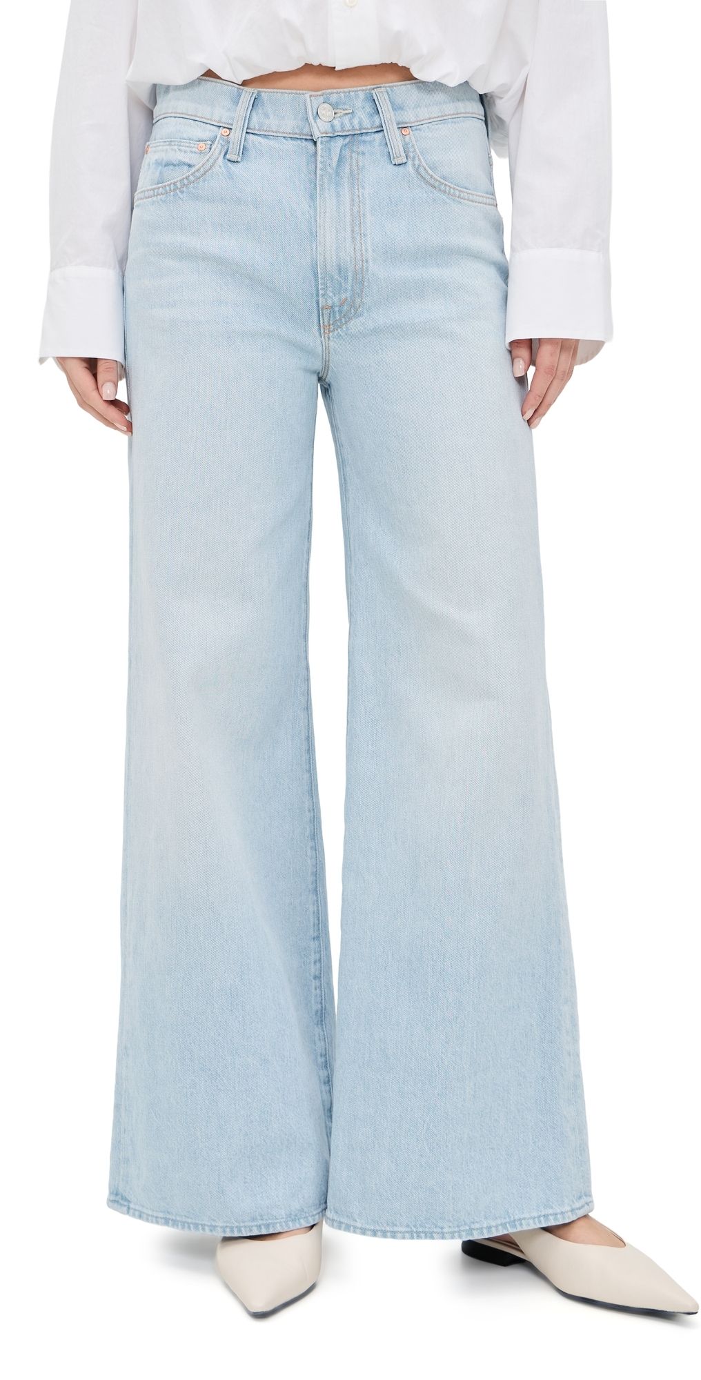 MOTHER The Ditcher Roller Zip Skimp Jeans Few And Far Between 31