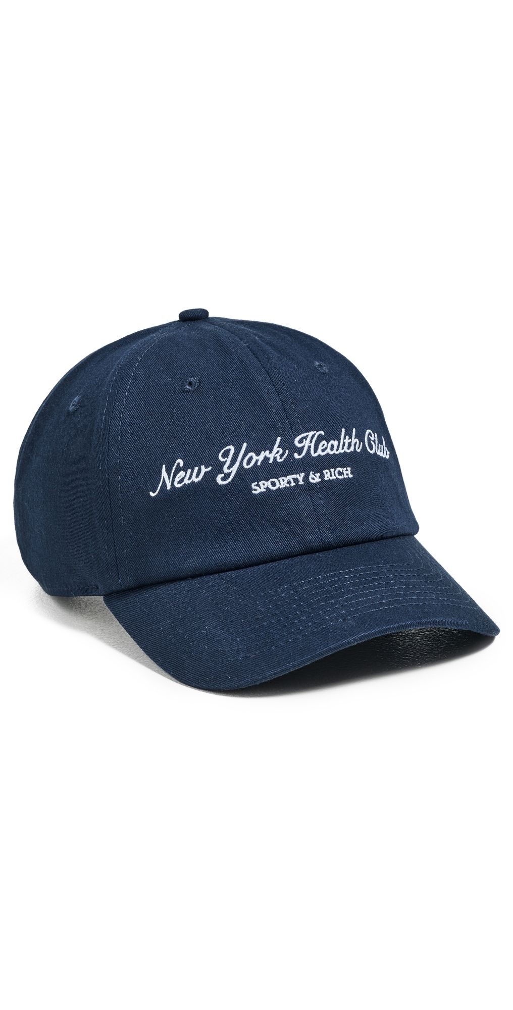 Sporty & Rich NY Health Club Cap Dark Navy One Size