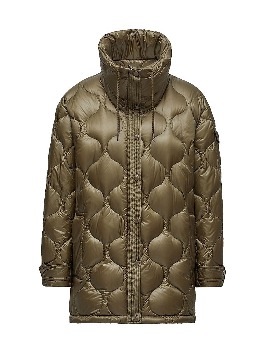 Women's Lombi Puffer Jacket - Olive Green - Size Medium
