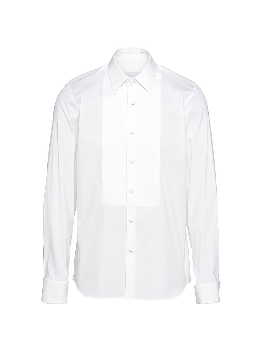 Men's Stretch Cotton Shirt - White - Size 18