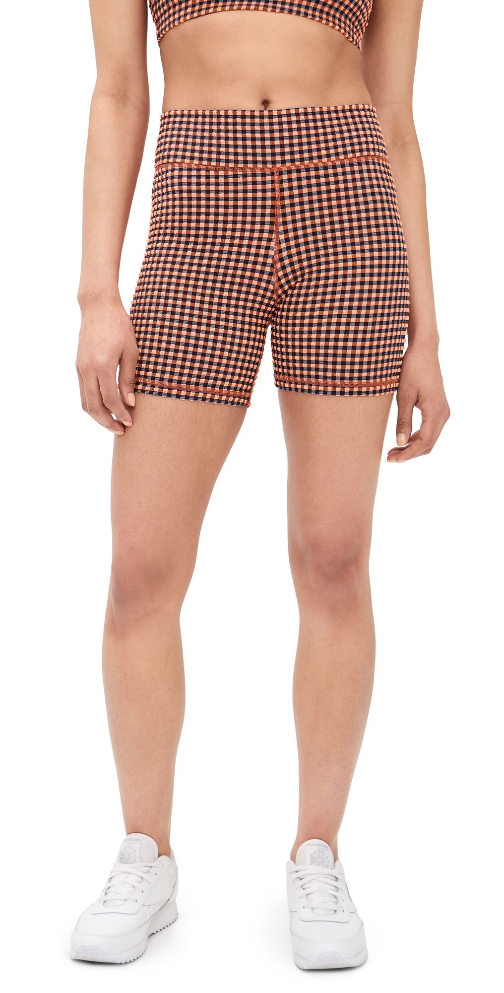 The Upside Solaris 5in Spin Shorts Gingham S