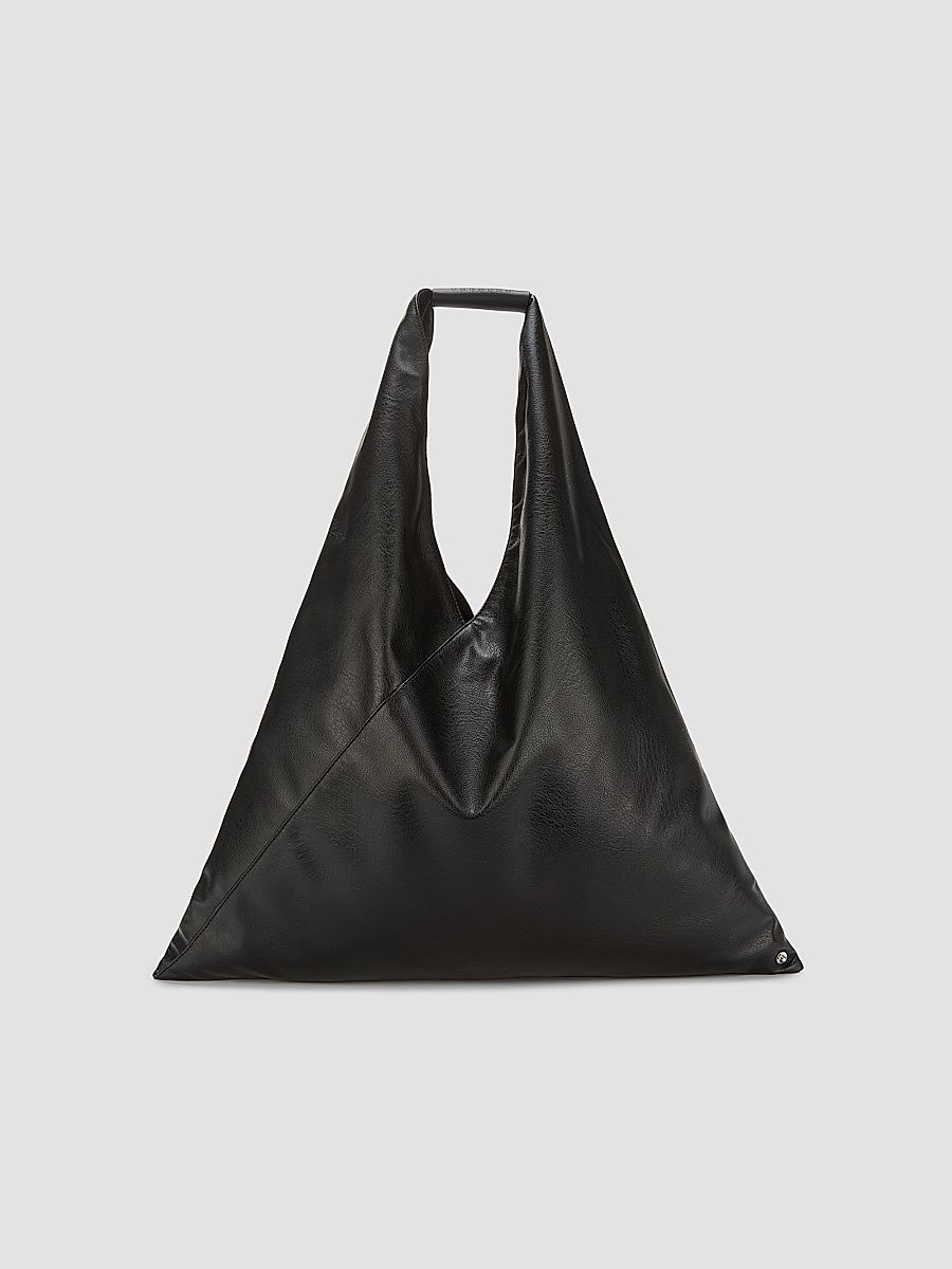 Women's Faux-Leather Hobo Bag - Black