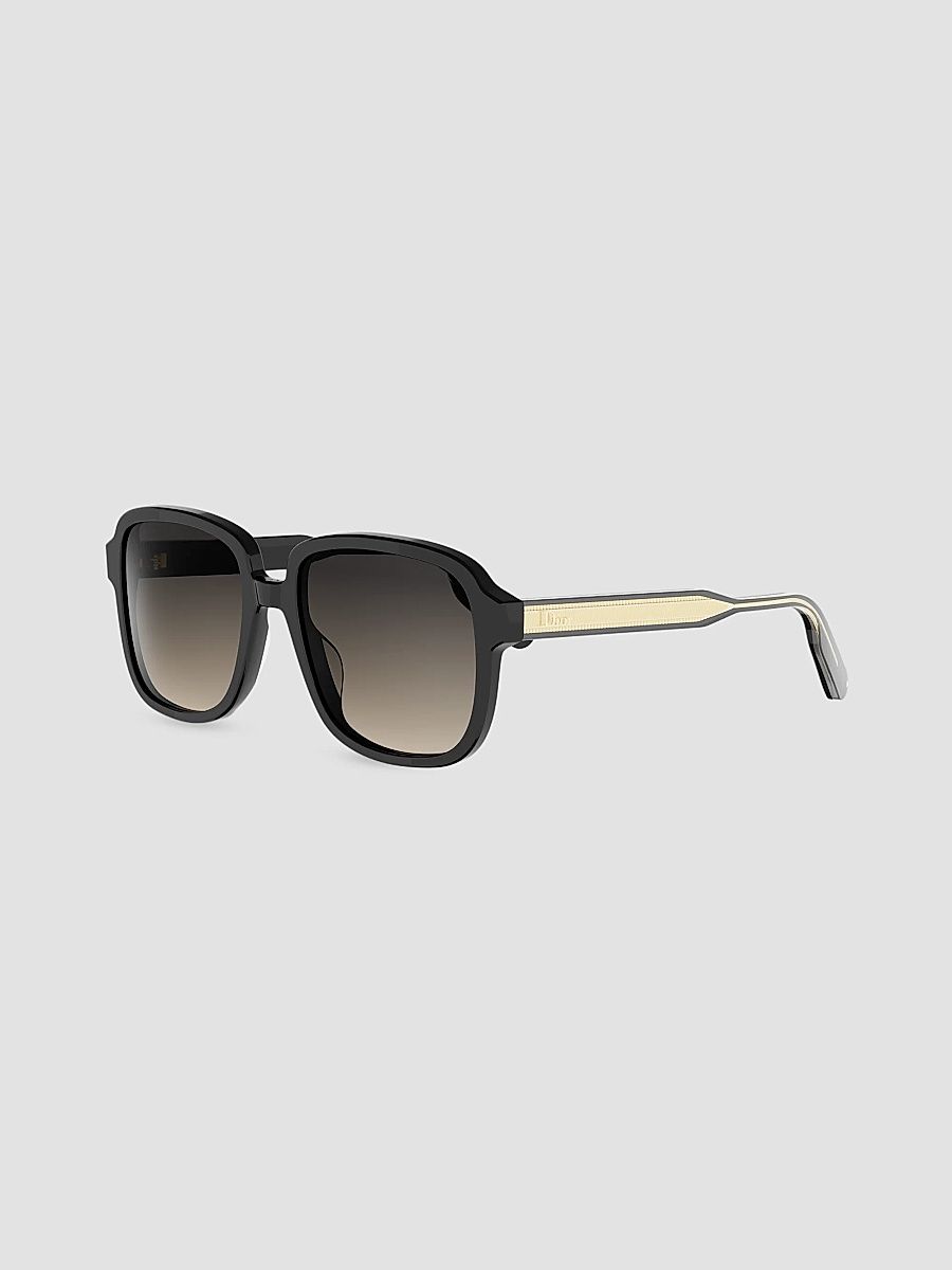 Women's DioRibbon S1I 54MM Square Sunglasses - Black Grey