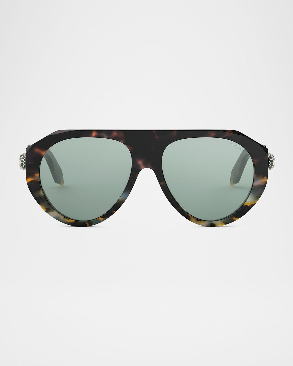 Serpenti Forever Acetate Aviator Sunglasses