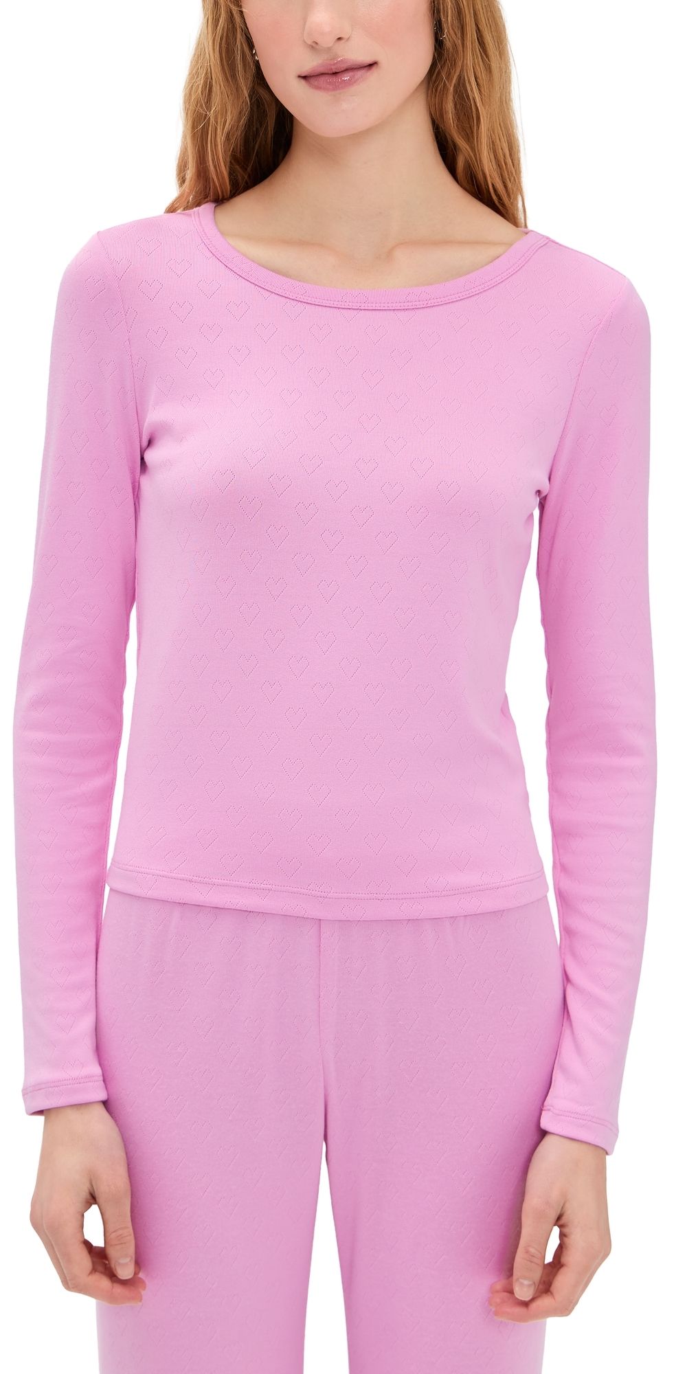 Z Supply Maison Pointelle Top Pink Crush XS