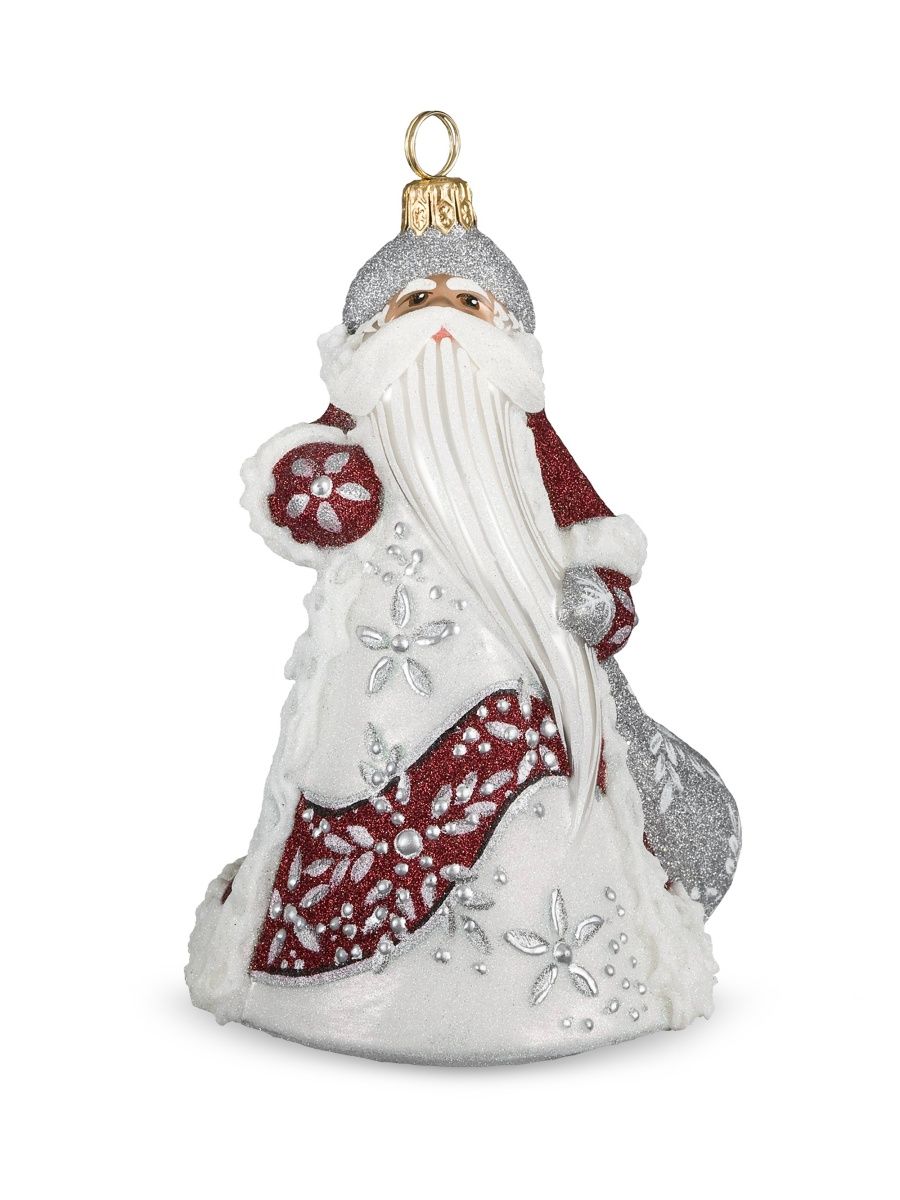 Glitterazzi Snowflake Santa Ornament