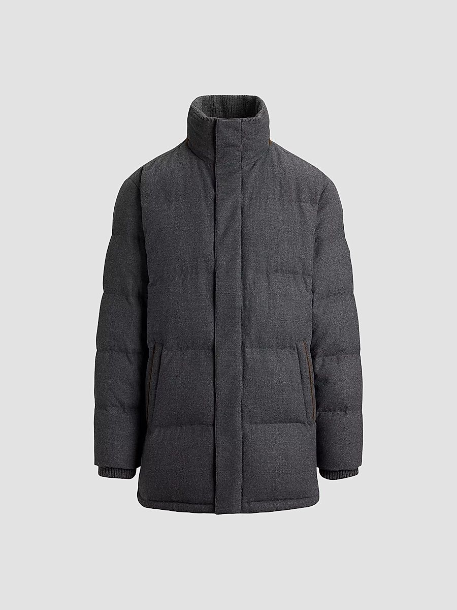 Men's The Decker Wool-Blend Down Coat - Barclay Heather - Size XXL