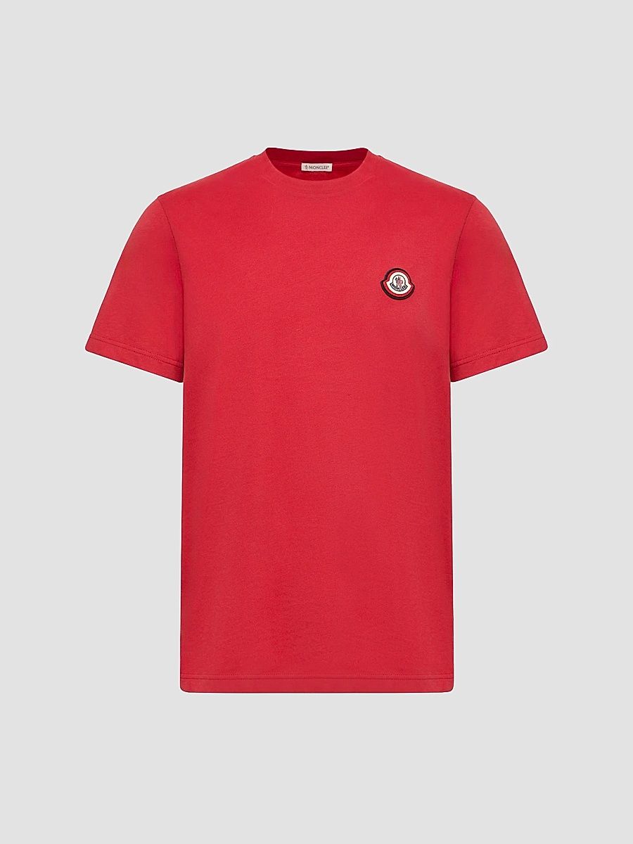 Men's Crewneck T-Shirt in Cotton - Red - Size XXXL