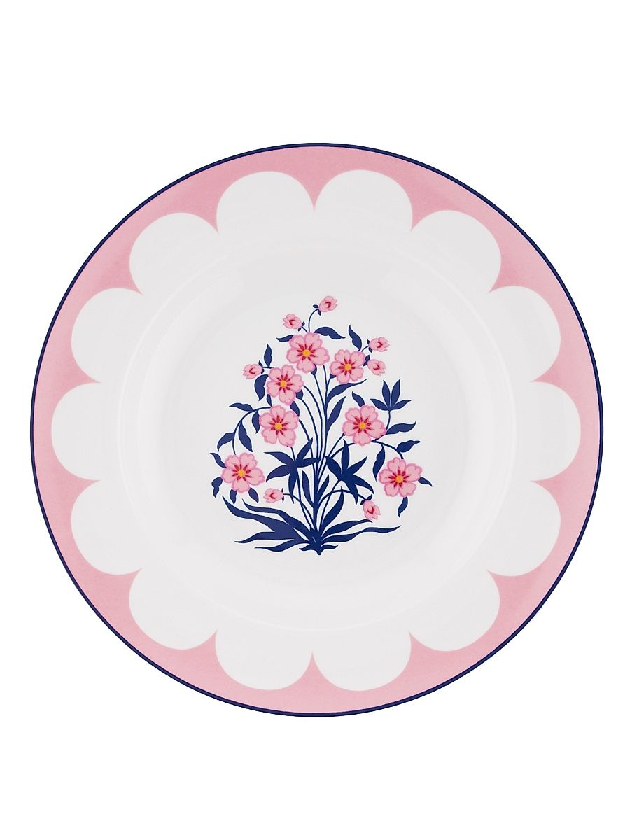 Aquazzura Jaipur 2-Piece Soup Plate Set - Pink Blue