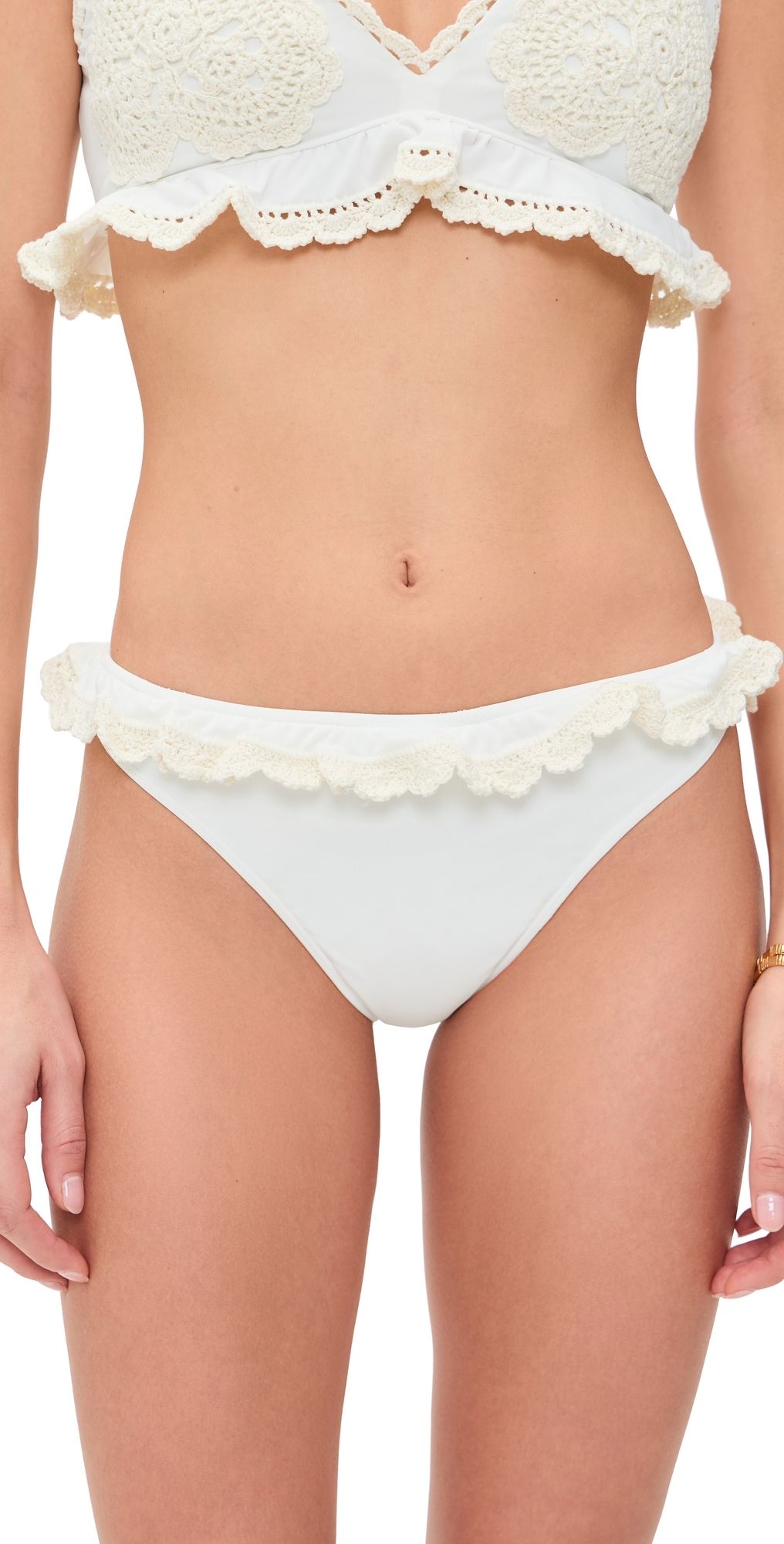 Sea Madelyn Crochet Bikini Bottom White M