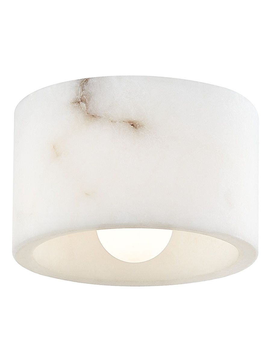 Loris Single-Light Flush Mount - Alabaster