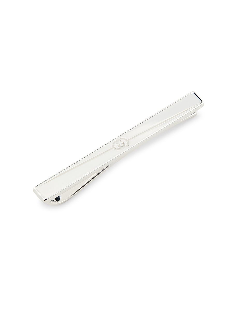 Men's Gucci Tag Tie Bar - Silver