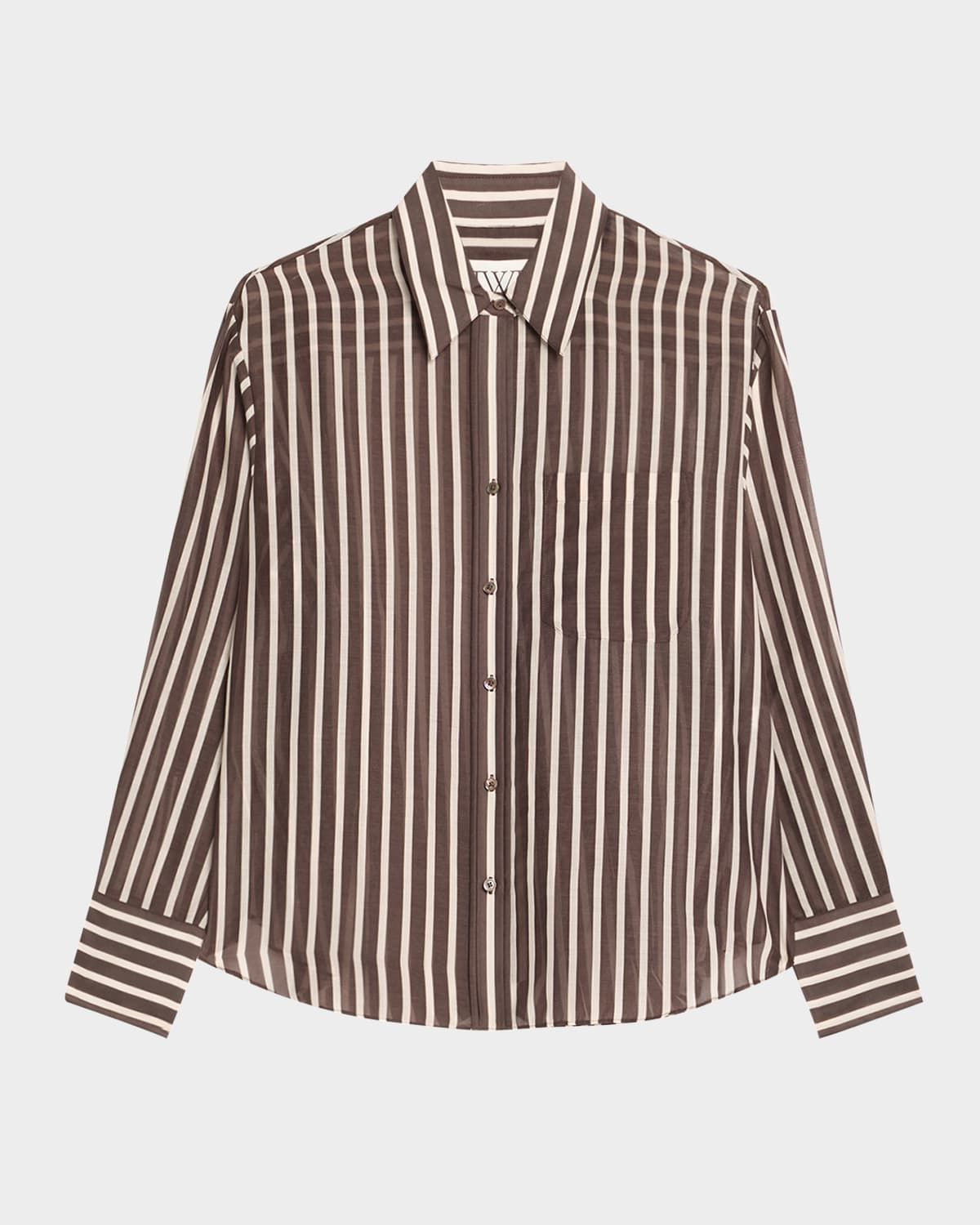 Joey Striped Cotton-Silk Shirt