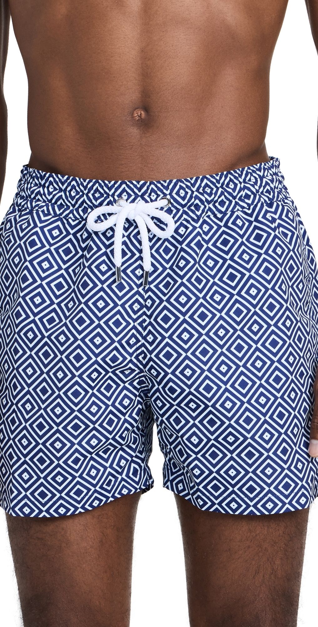 Frescobol Carioca Angra Print Sport Shorts 4.75 Navy Blue L