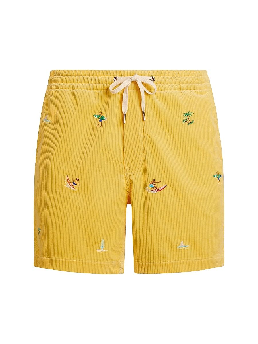 Men's 6'' Polo Prepster Corduroy Shorts - Beach Yellow Surfer - Size Large