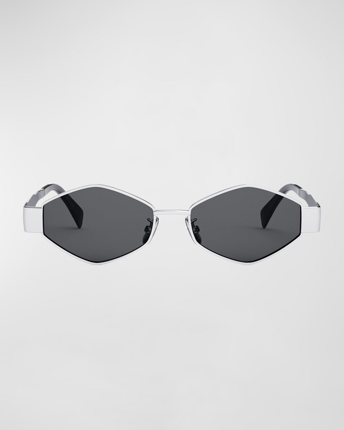 Triomphe Round Metal & Acetate Sunglasses