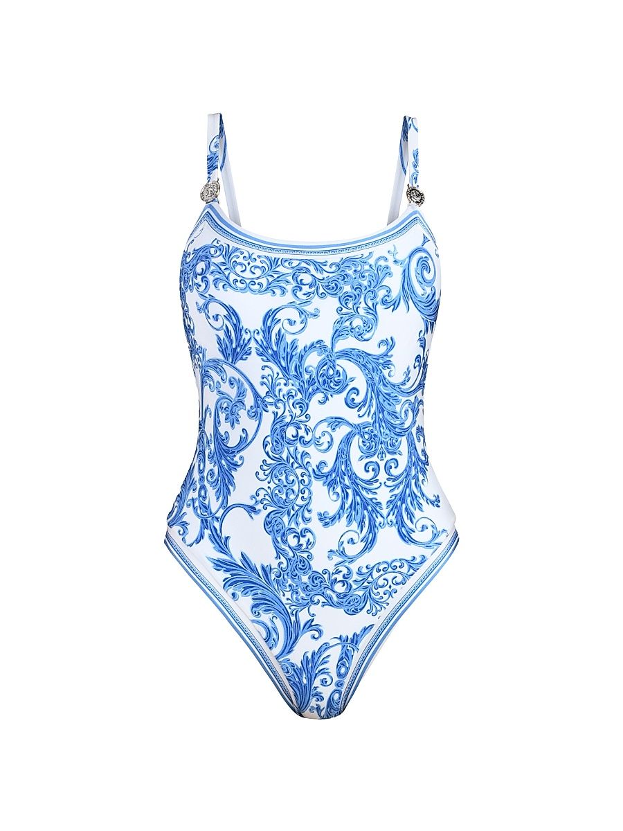 Women's Baroque Remi One-Piece Swimsuit - Blue - Size Large