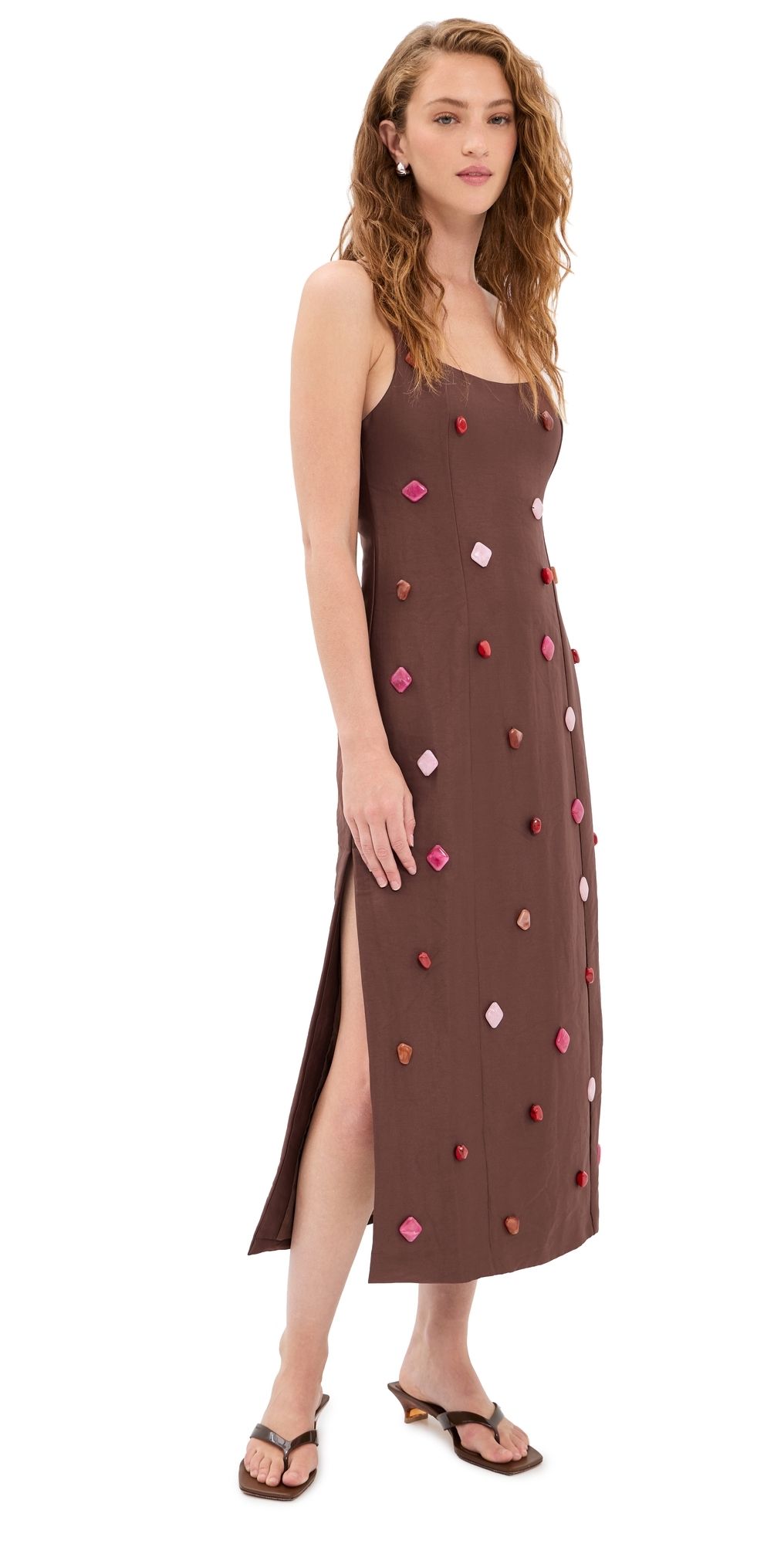 The Wolf Gang Romy Maxi Dress Chocolate M