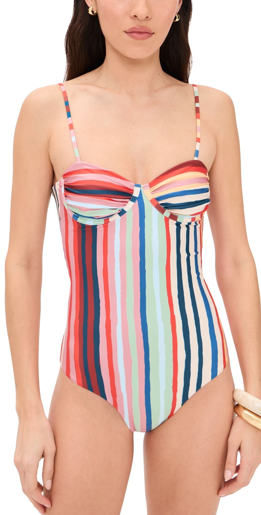 Carolina K Victoria One Piece Multi Stripes L