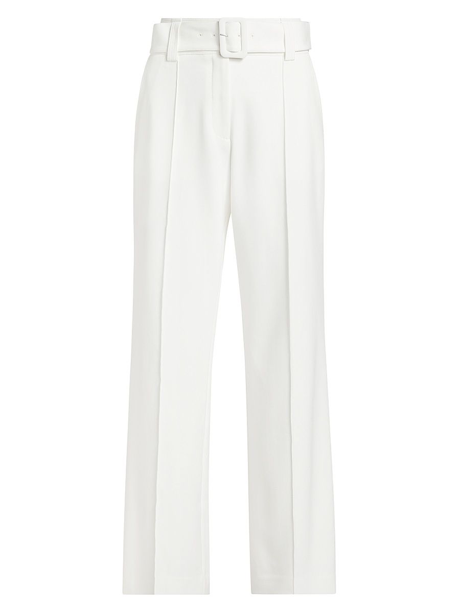 Women's The Baylor Belted Pants - Sky White - Size 14
