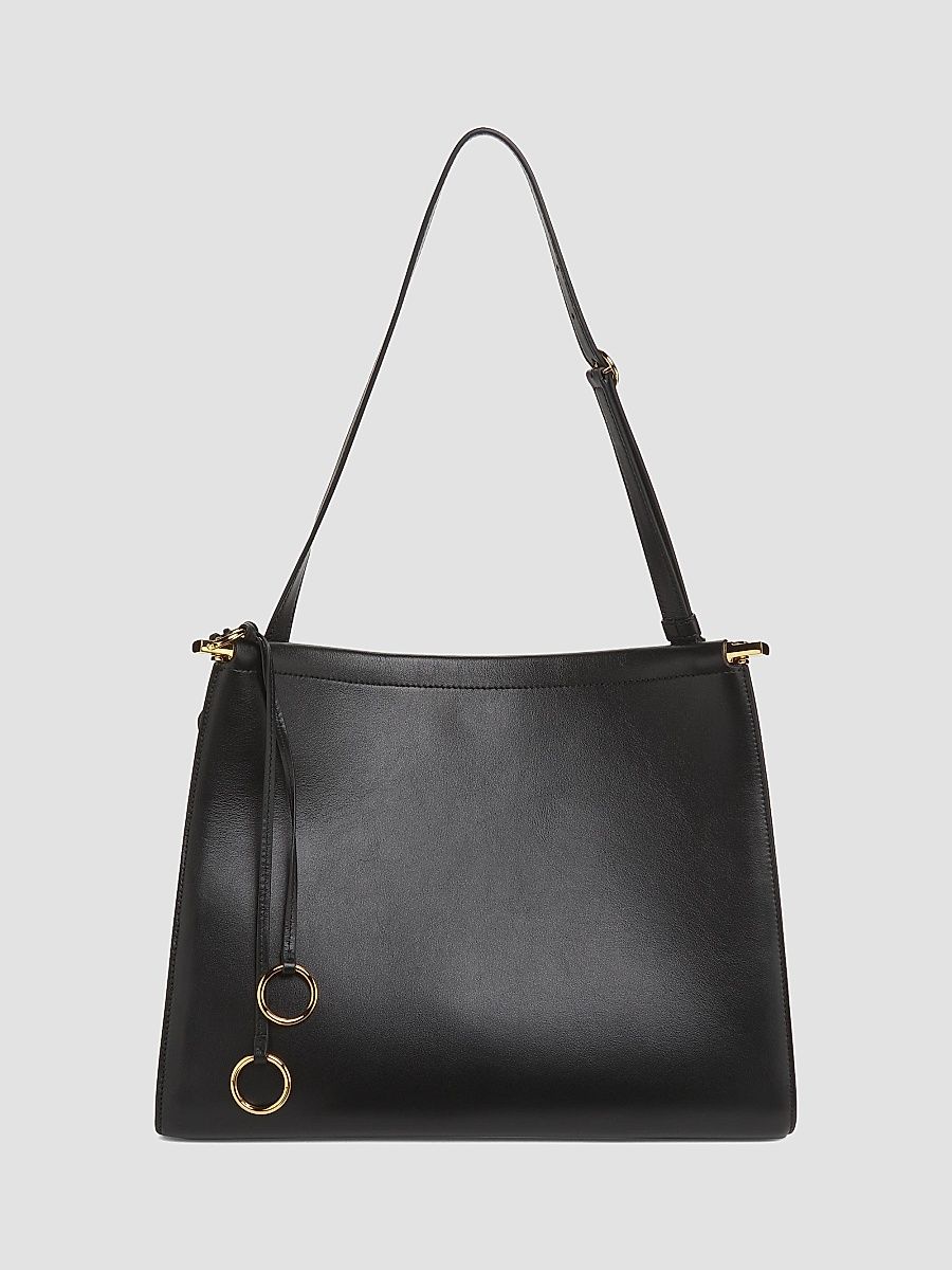 ALAÏA Women's Medium Square Leather Shoulder Bag - Noir