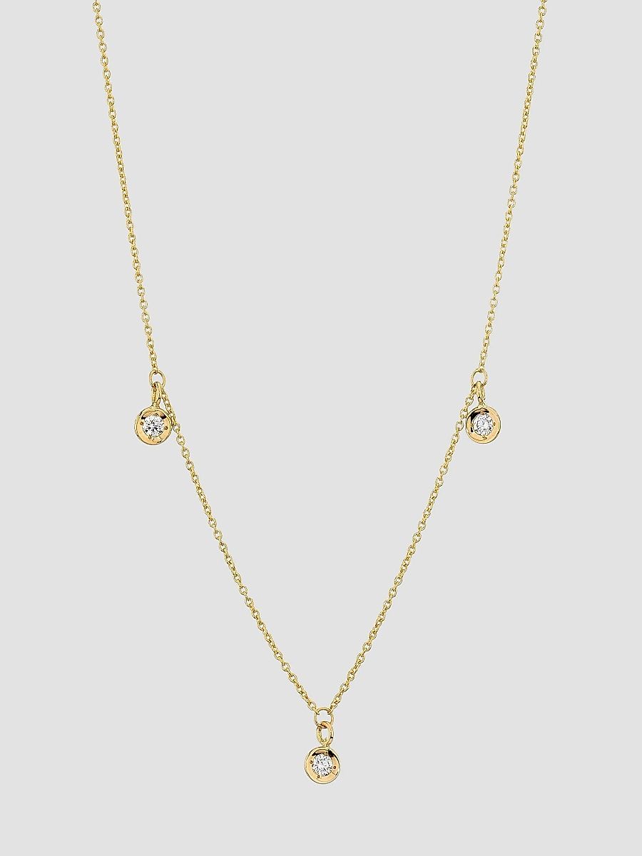 Roberto Coin Women's Tiny Treasures 18K Gold & 0.13 TCW Diamond Necklace - Yellow Gold