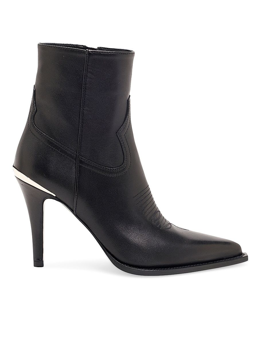 Women's Nancy Leather Ankle Boots - Nero - Size 10