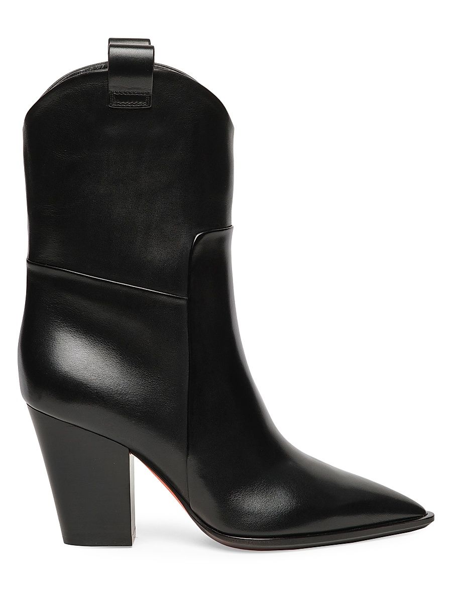 Women's Sharla 85MM Leather Boots - Black - Size 11.5