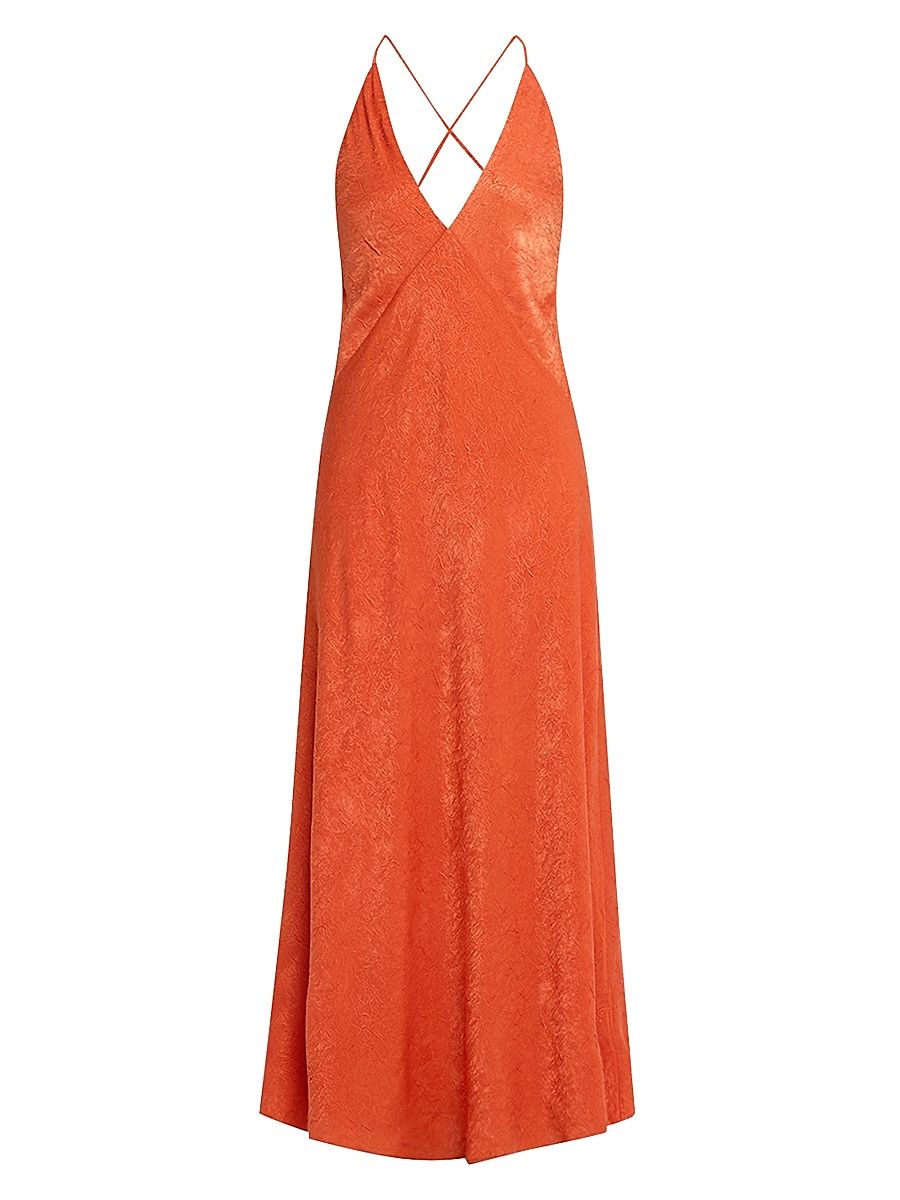 Women's Arielle Plunging Maxi Dress - Red - Size 12