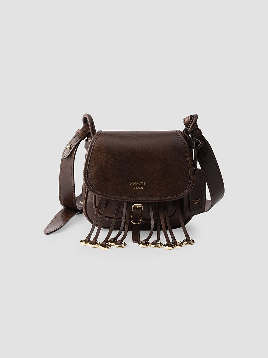 Women's Corsaire Aged Leather Mini Shoulder Bag - Brown