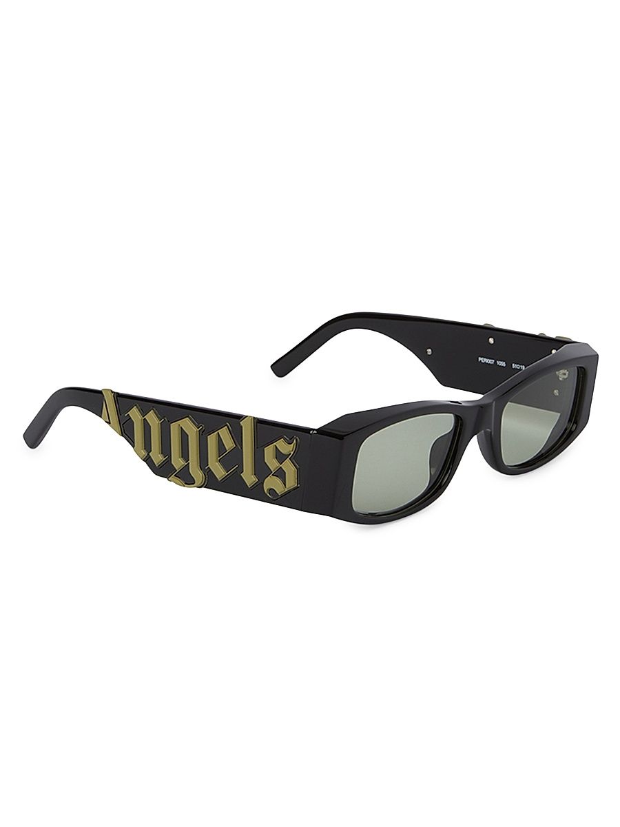 Women's Angel 51MM Rectangular Sunglasses - Black Green