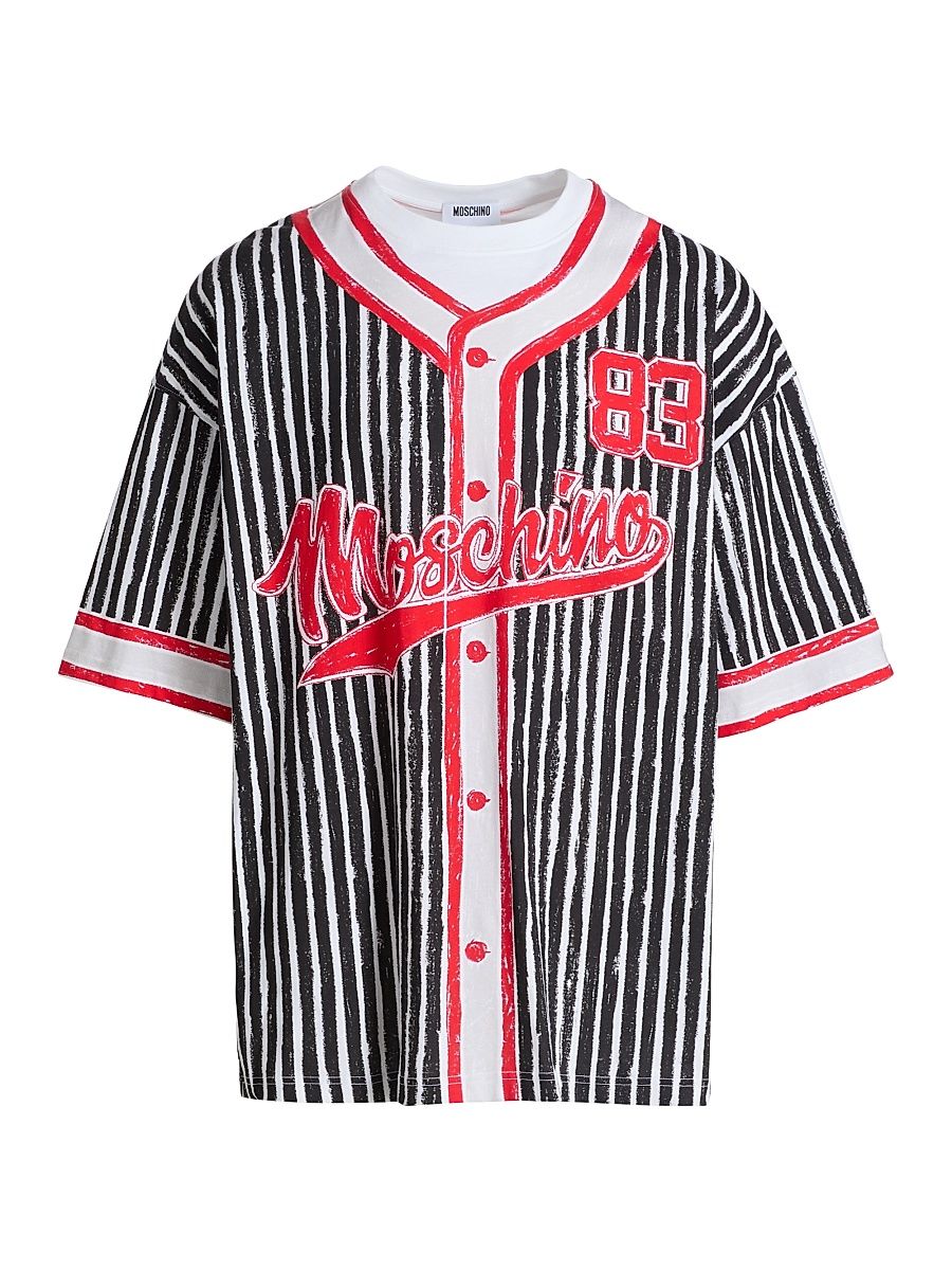 Men's Baseball Jersey Graphic Crewneck T-Shirt - Black - Size XXL