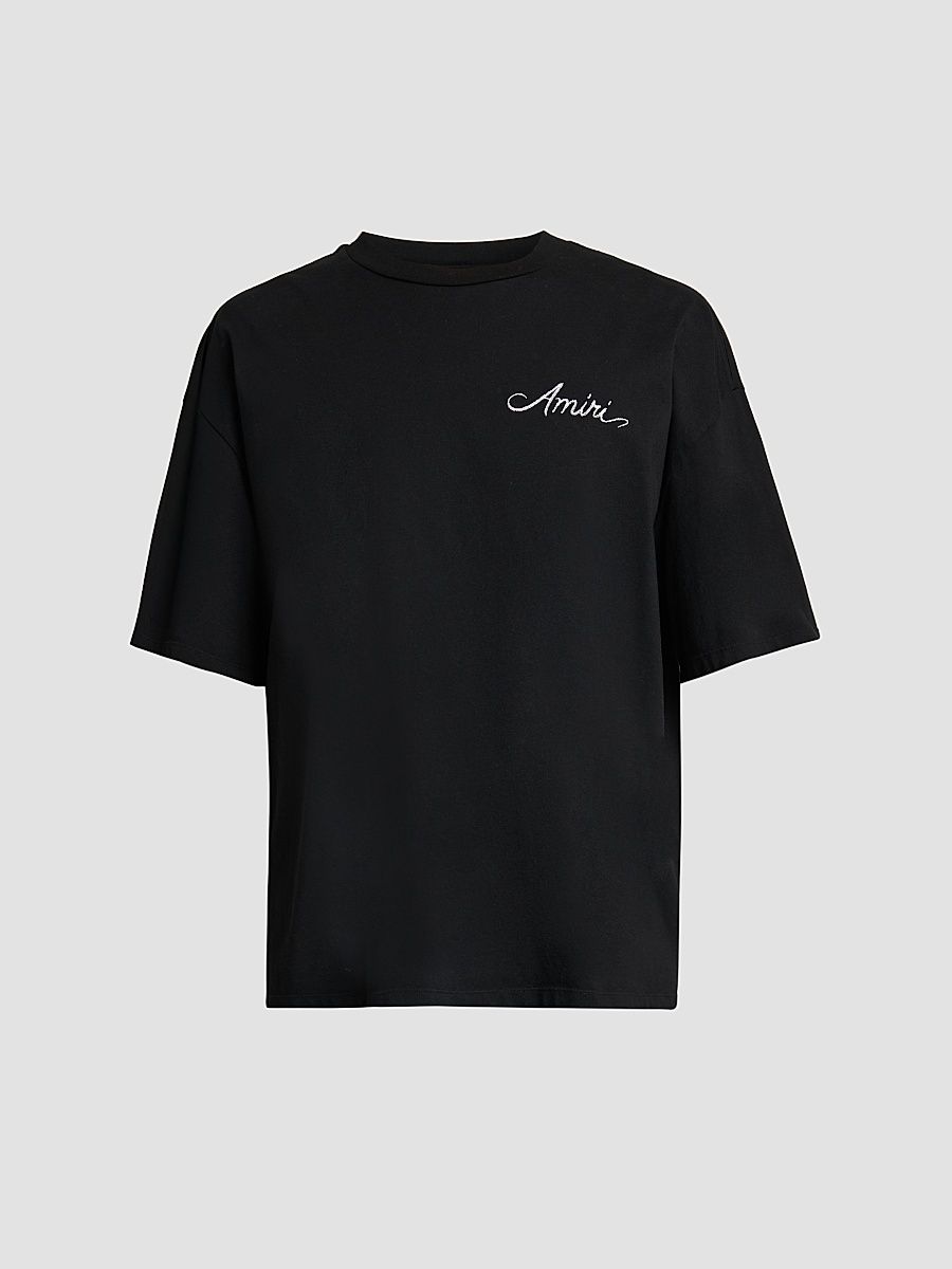 Men's Logo Cotton T-Shirt - Black - Size XS