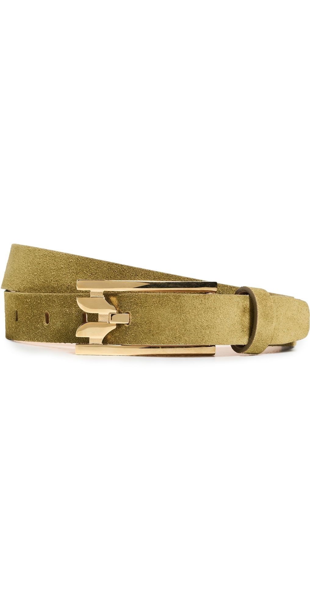 Victoria Beckham Regular Pin-Buckle Belt Cactus Green 90