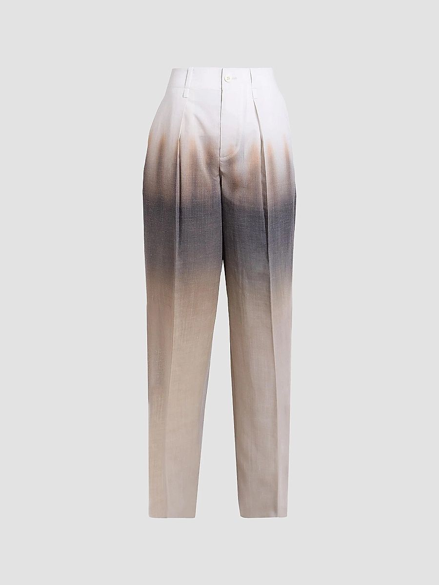 Women's Plumage Pleated Pants - Chukar - Size Medium