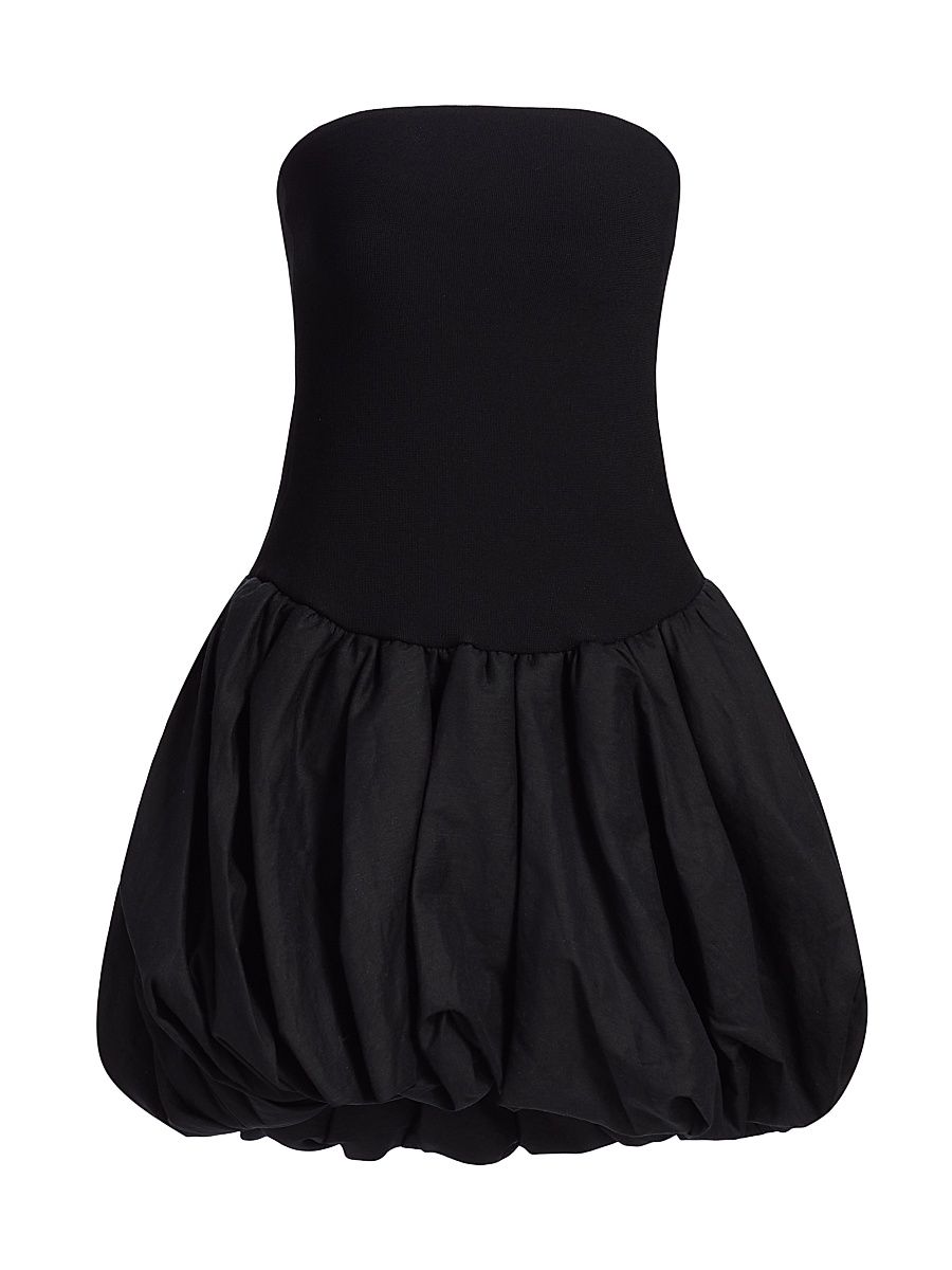 Women's Pollie Bubble Minidress - Black - Size XL