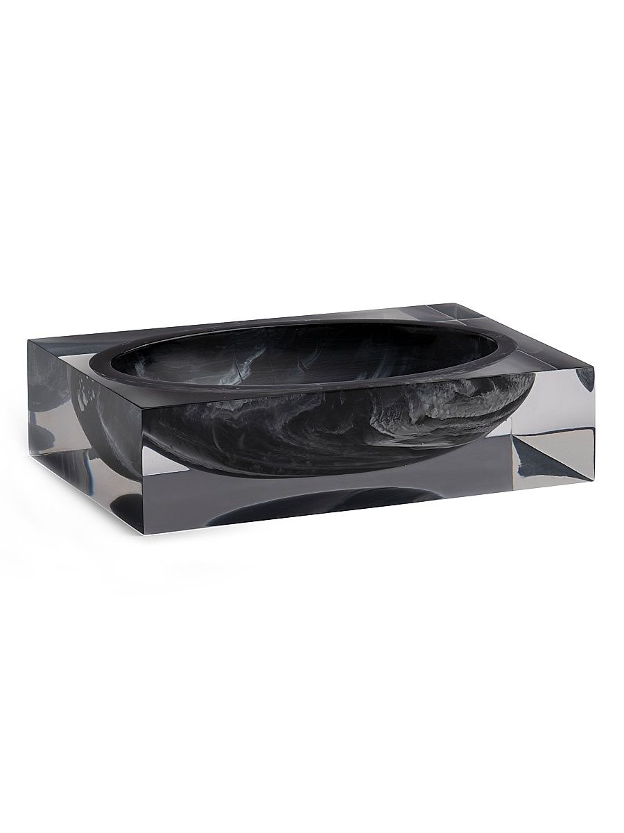 Ducale Resin Soap Dish - Black White