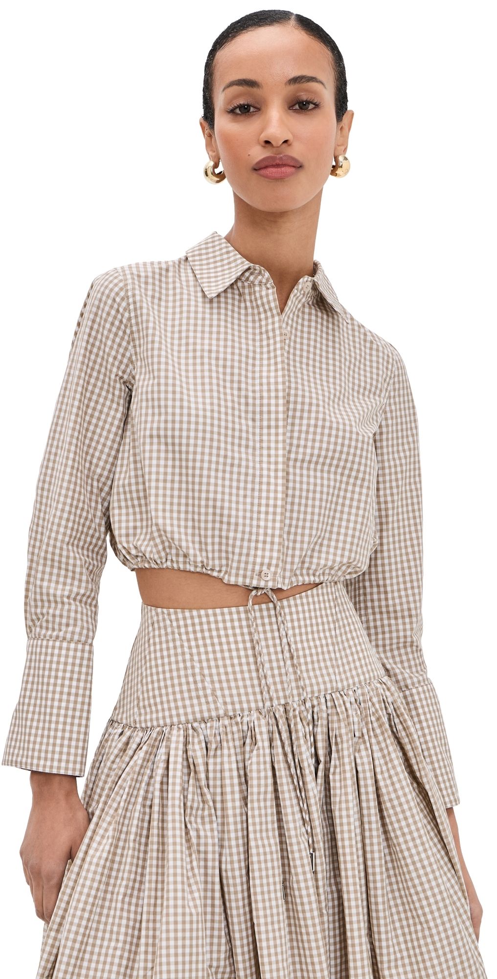 ALEXIS Mazi Top Tan/White S