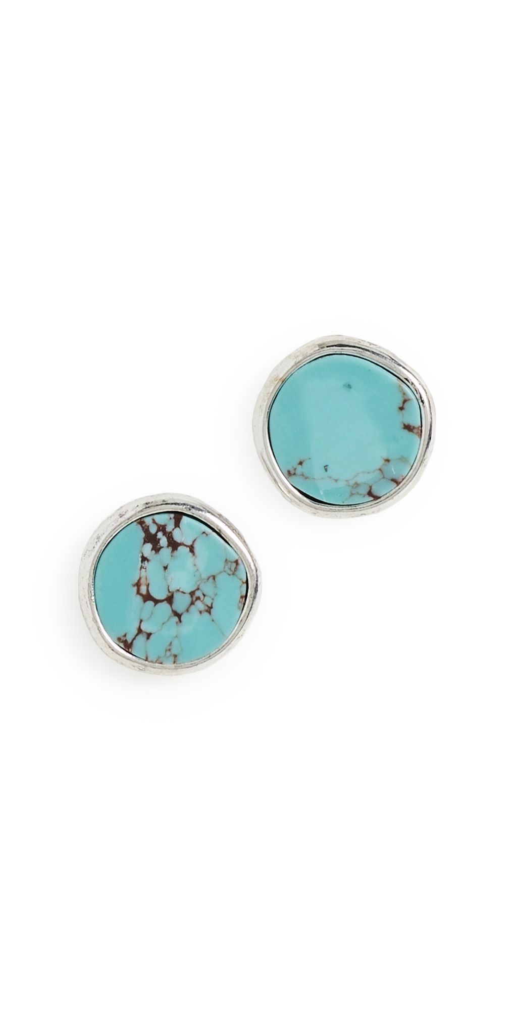 SHASHI Grand Turquoise Studs Turquoise One Size