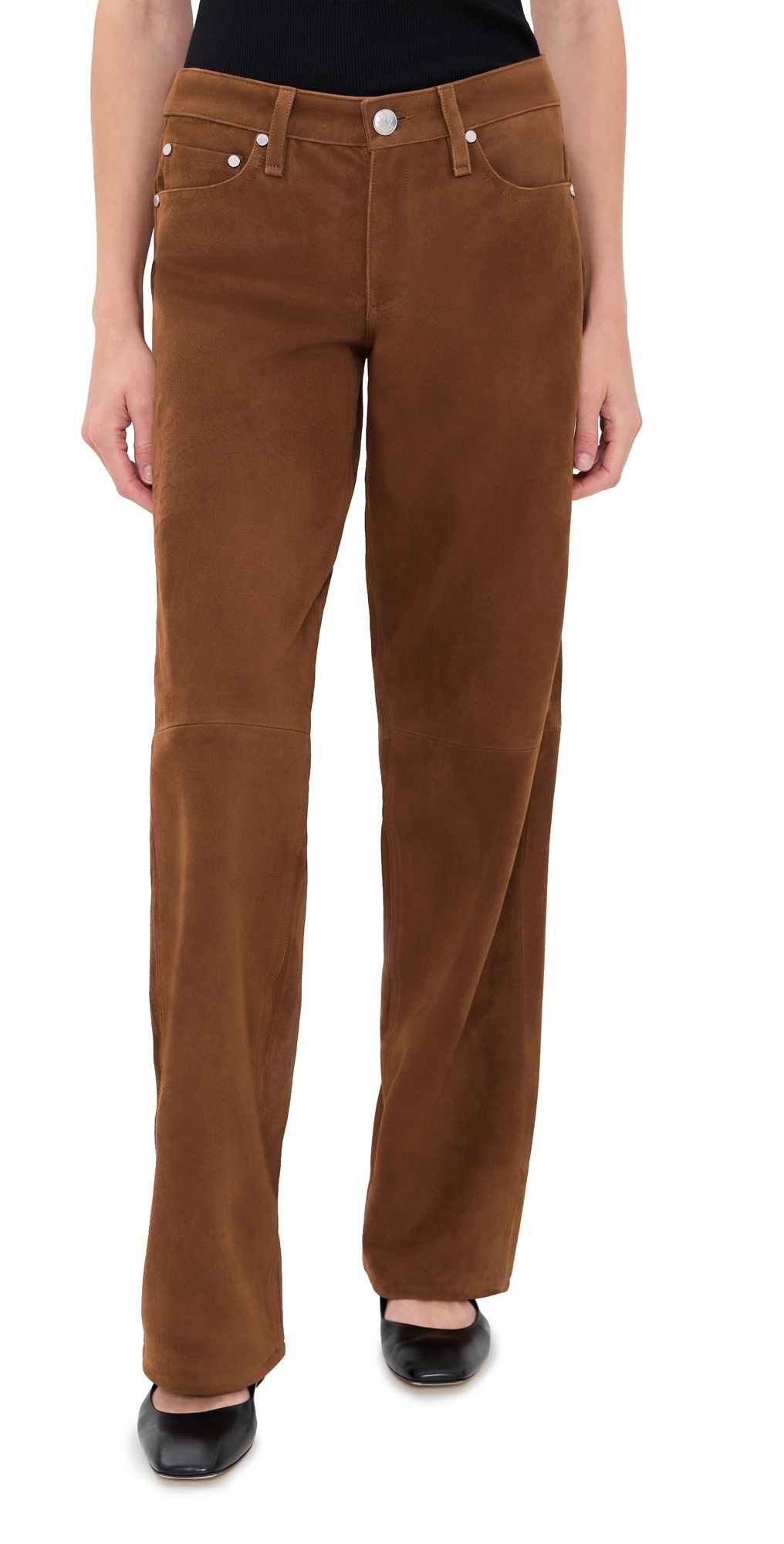 rag & bone Saige Suede Pants Brown 29