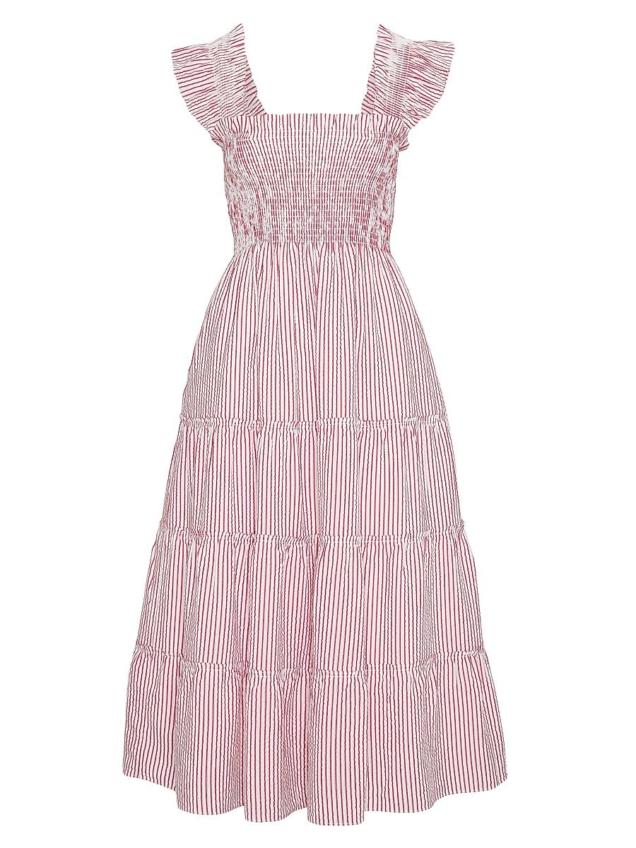 Women's The Ellie Nap Dress - Red Ticking Stripe - Size XXS