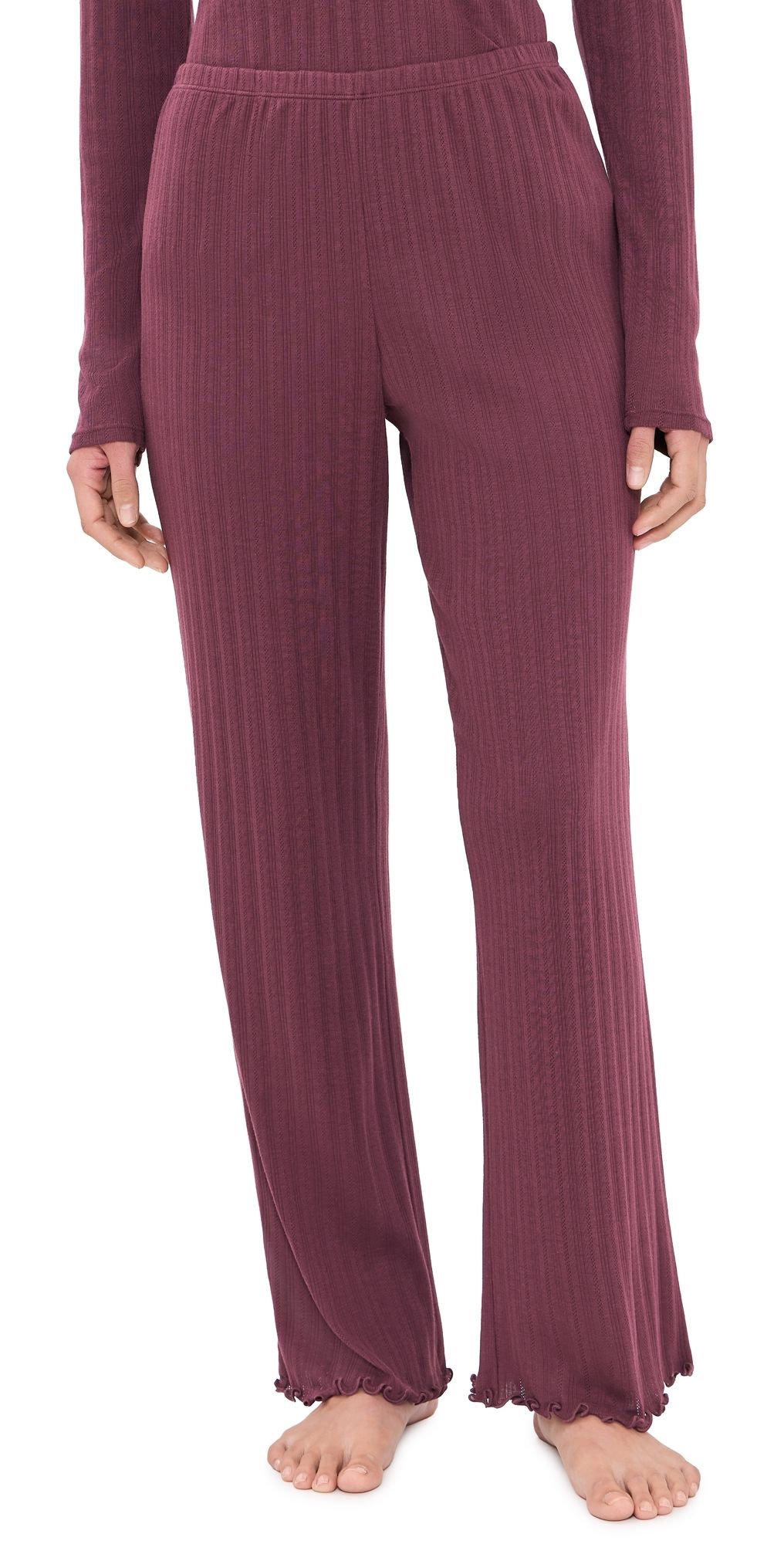 Eberjey Pointelle Pants Wildberry XS