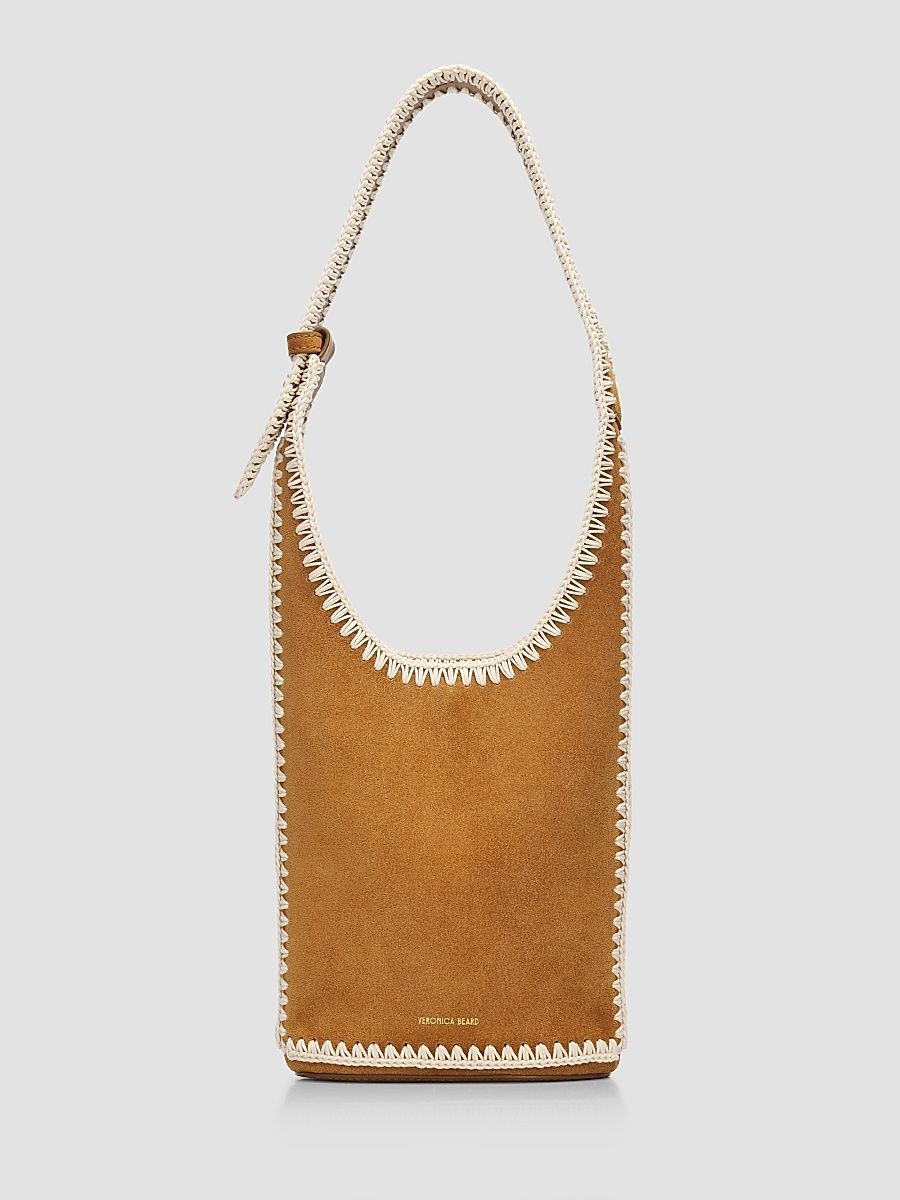 Women's Small Whipstitch Suede Loop Bag - Acorn Multi