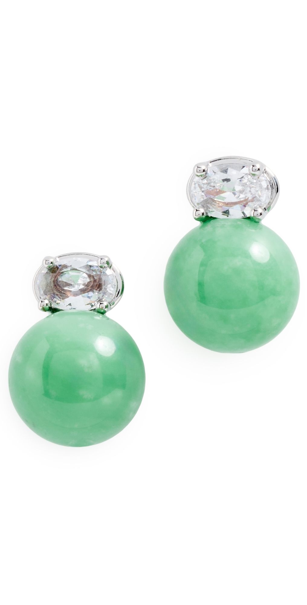 SHASHI Vert Imperial Stud Earrings Jade One Size
